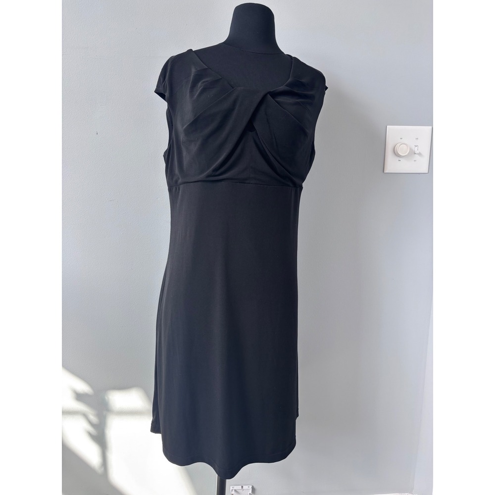 Shapesational Black‎ Dress Womens Ultimate Shaping Sleeveless Twist Front Sheath